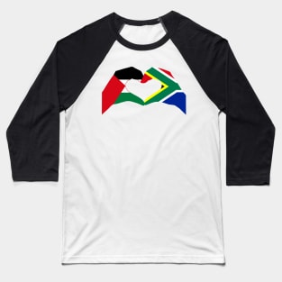 We Heart Palestine & South Africa Patriot Series Baseball T-Shirt